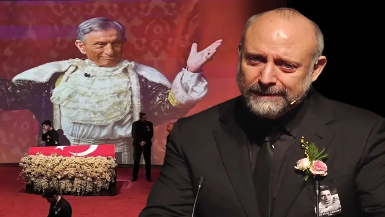 Haldun Dormen’e veda: Halit Ergenç sahnede gözyaşlarını tutamadı