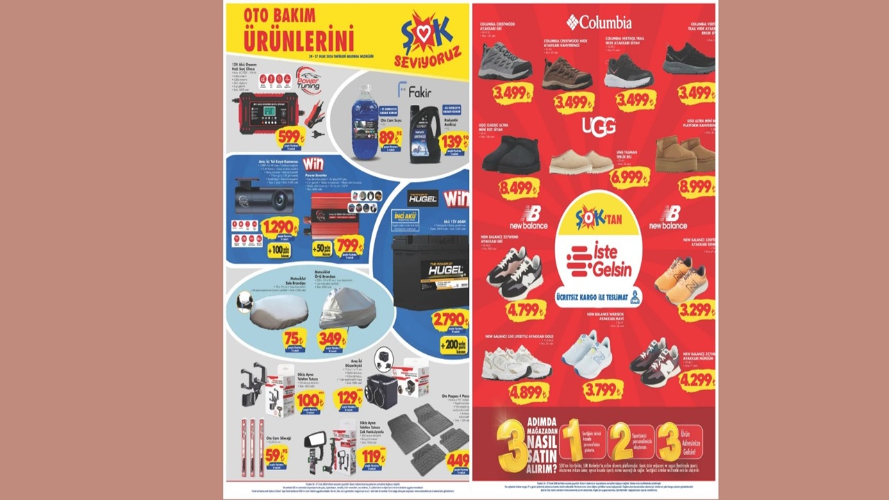 ŞOK marketlerden sürücülere özel hamle: Araç bakım ve destek ürünleri raflarda